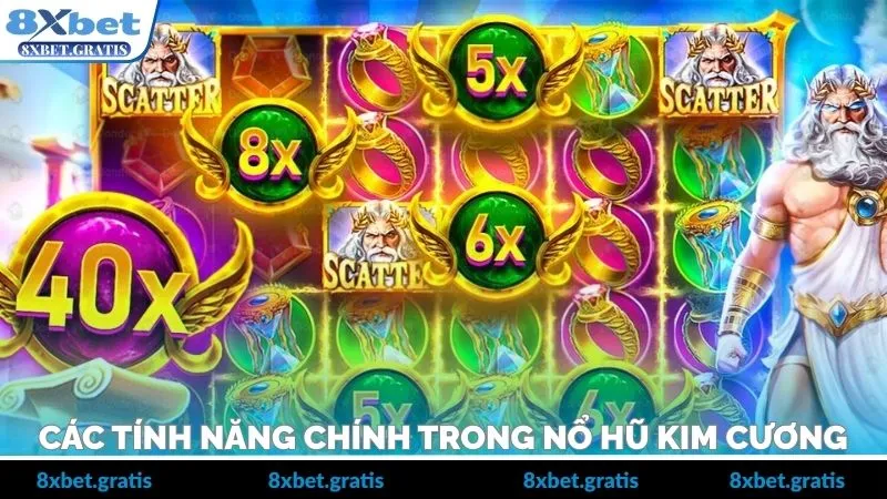 Các tính năng chính xuất hiện trong nổ hũ kim cương